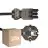 Multipack 25x Noxion GST-Compatible Supply Cable - Female + Schuko Europlug - Black 1.5m - 3 pole 0.75mm2